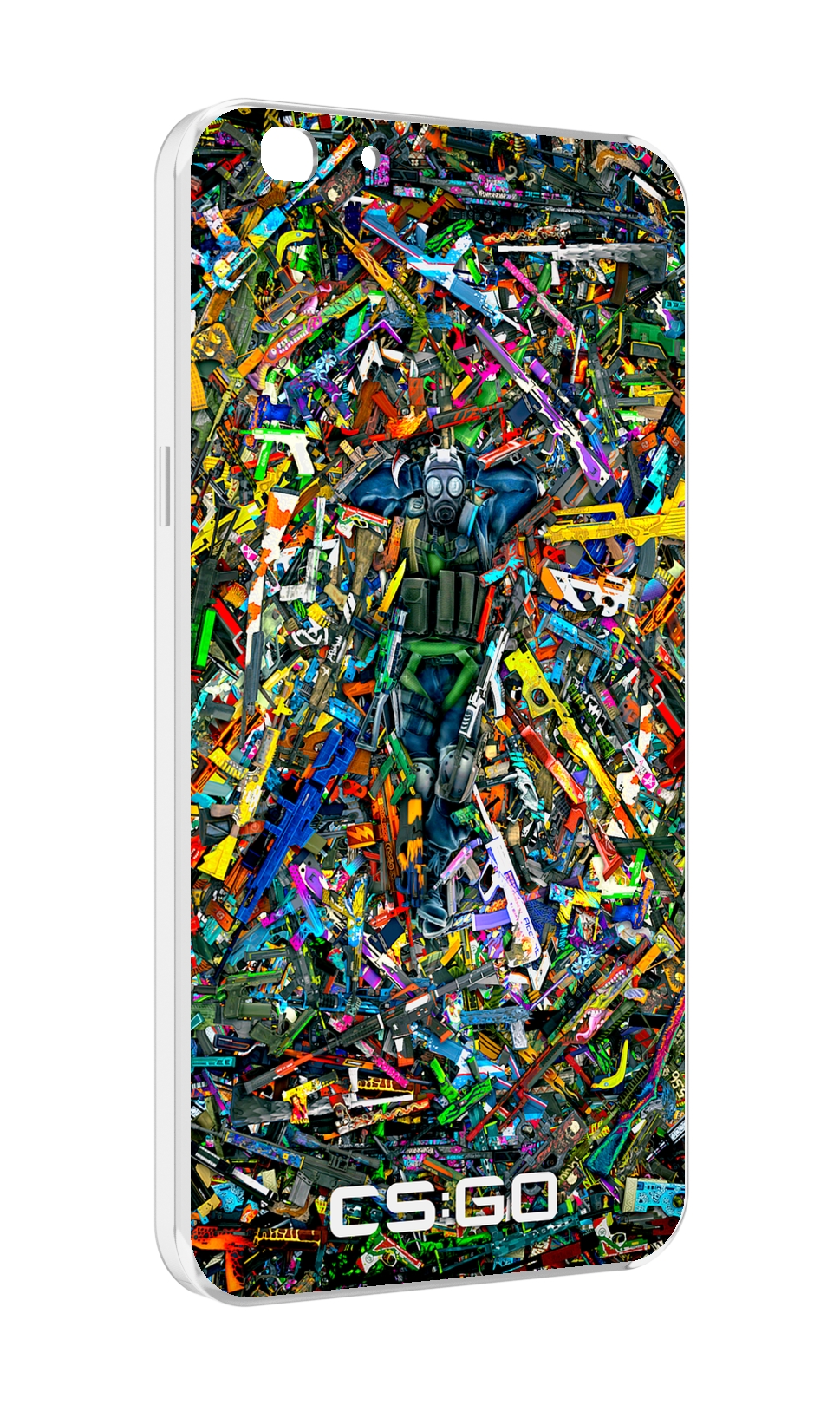 

Чехол MyPads CS GO guns skins мужской для Oppo A77/F3 (2017 год), Прозрачный, Tocco