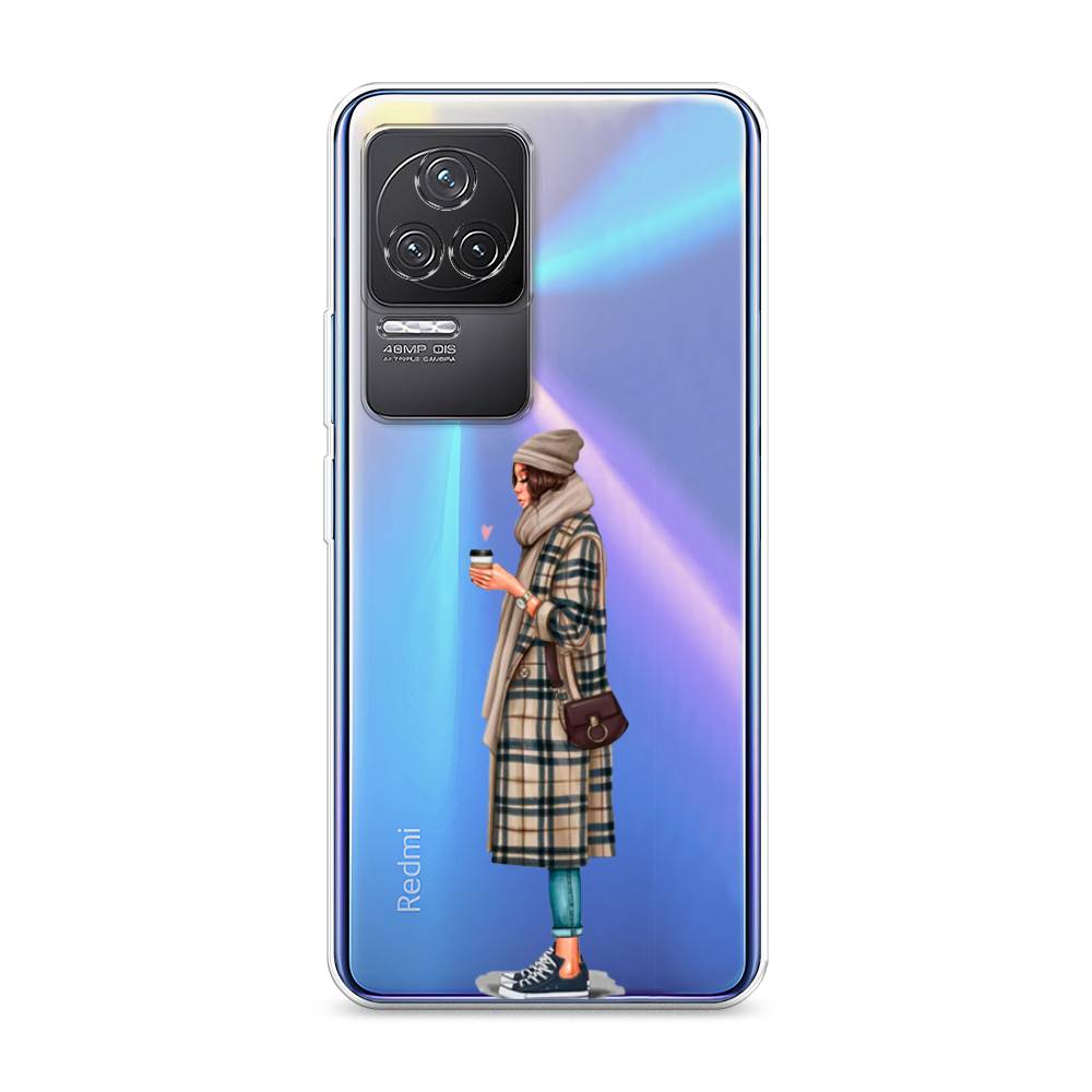 

Чехол на Xiaomi Redmi K50 "Утренний кофе", Коричневый;бежевый, 312250-6