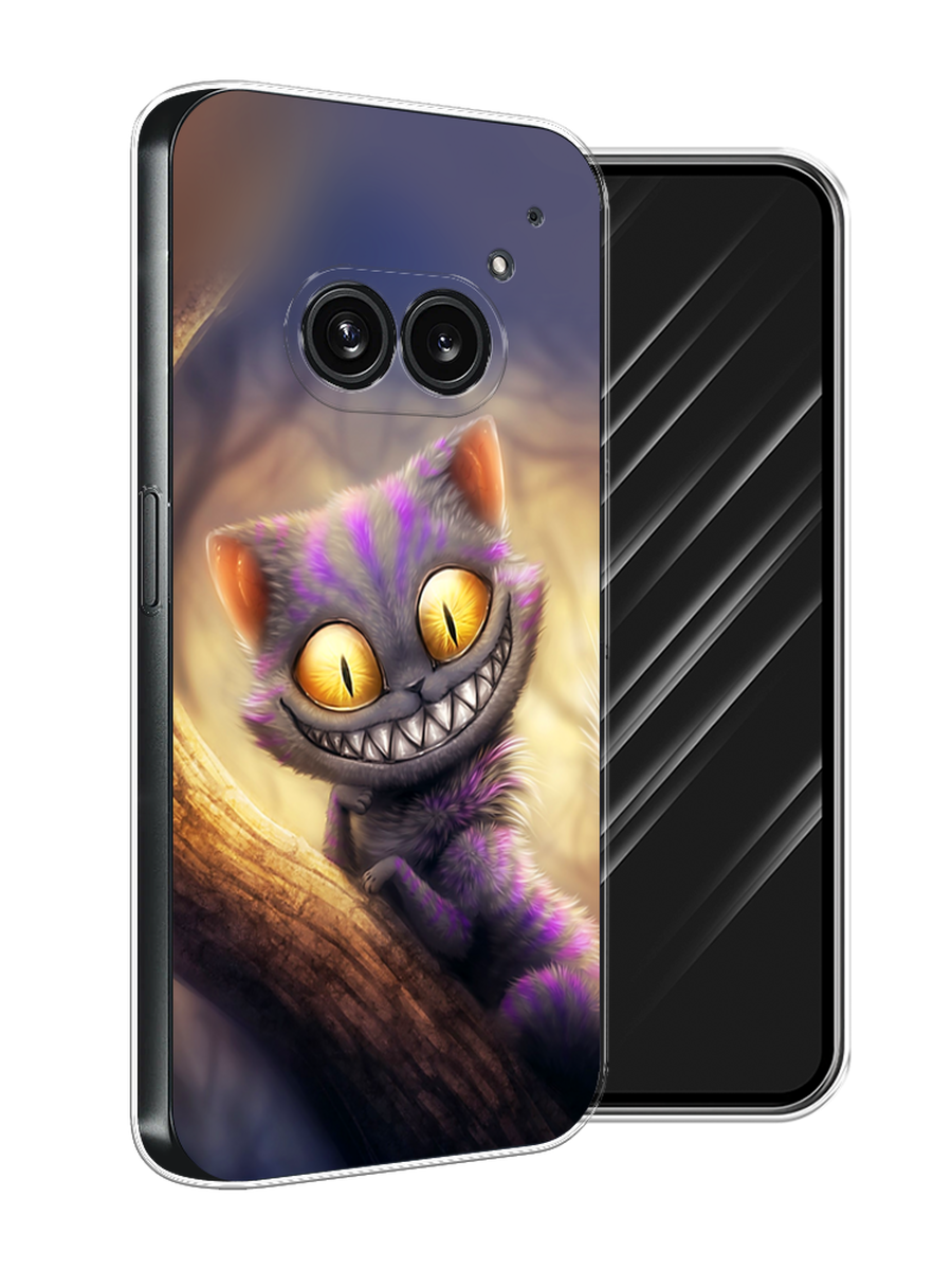 

Чехол Awog на Nothing Phone 2a "Cheshire Cat", Фиолетовый;желтый, 3300350-1