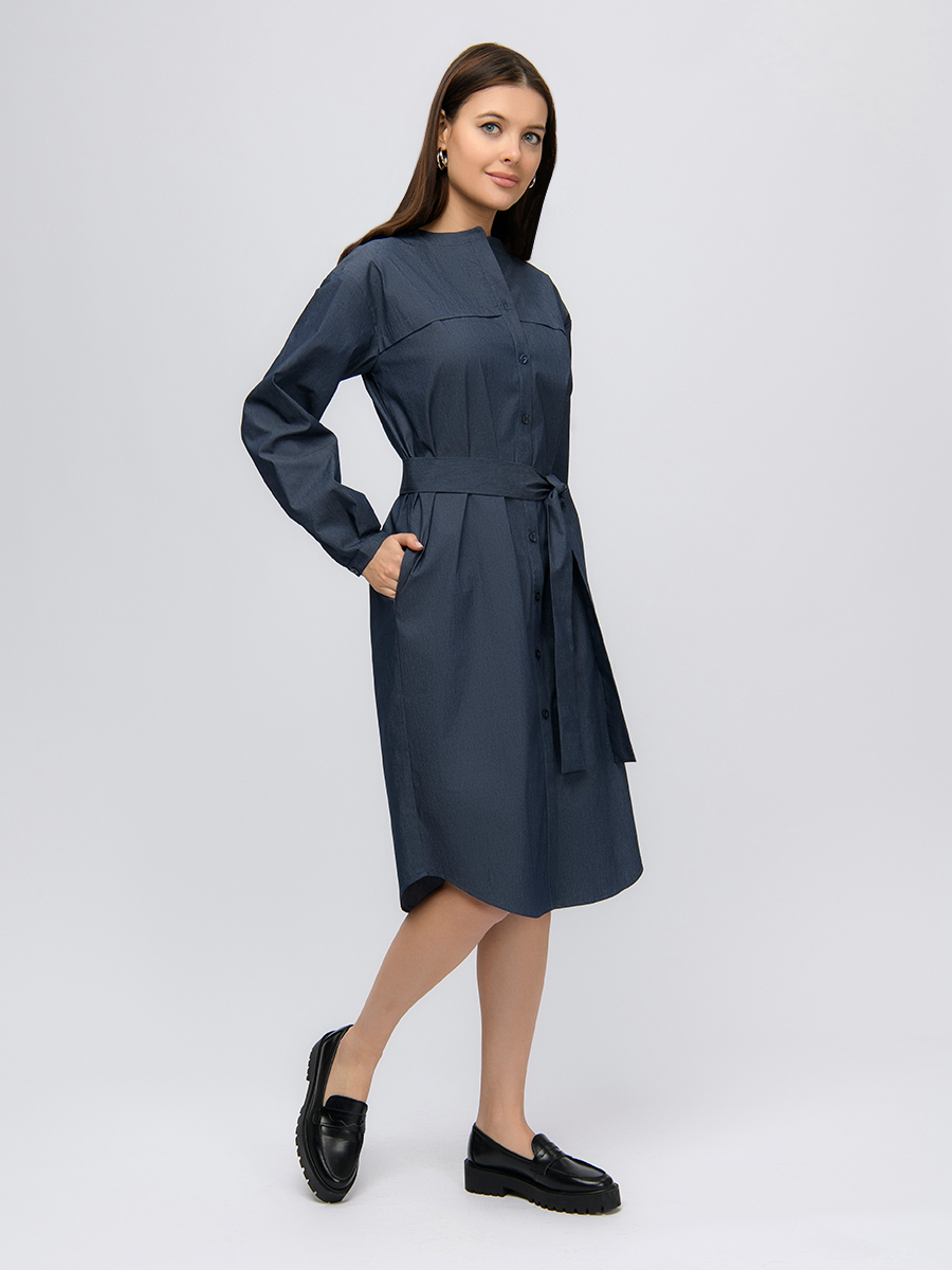 

Платье женское 1001dress 0102812 синее 46 RU, Синий, 0102812