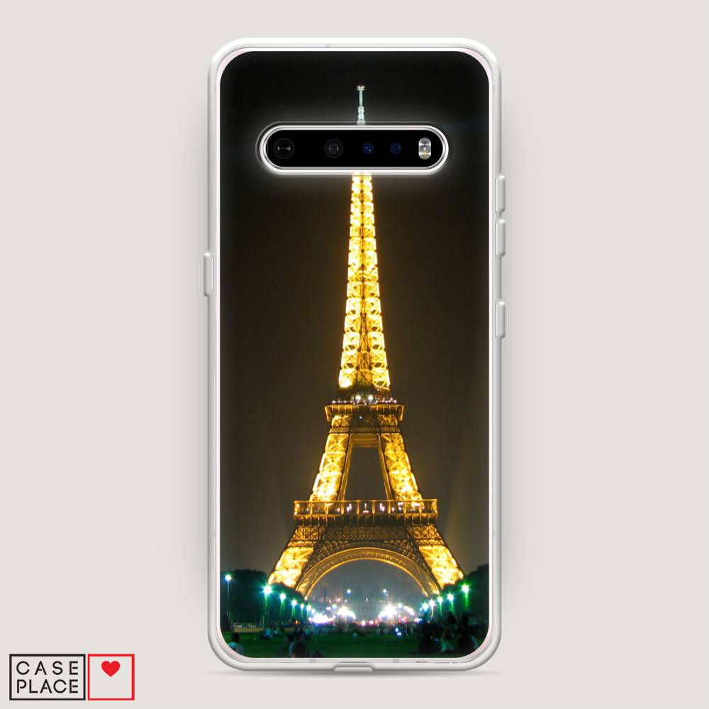 

Чехол на LG V60 "Париж 2", Желтый;серый, 84250-2