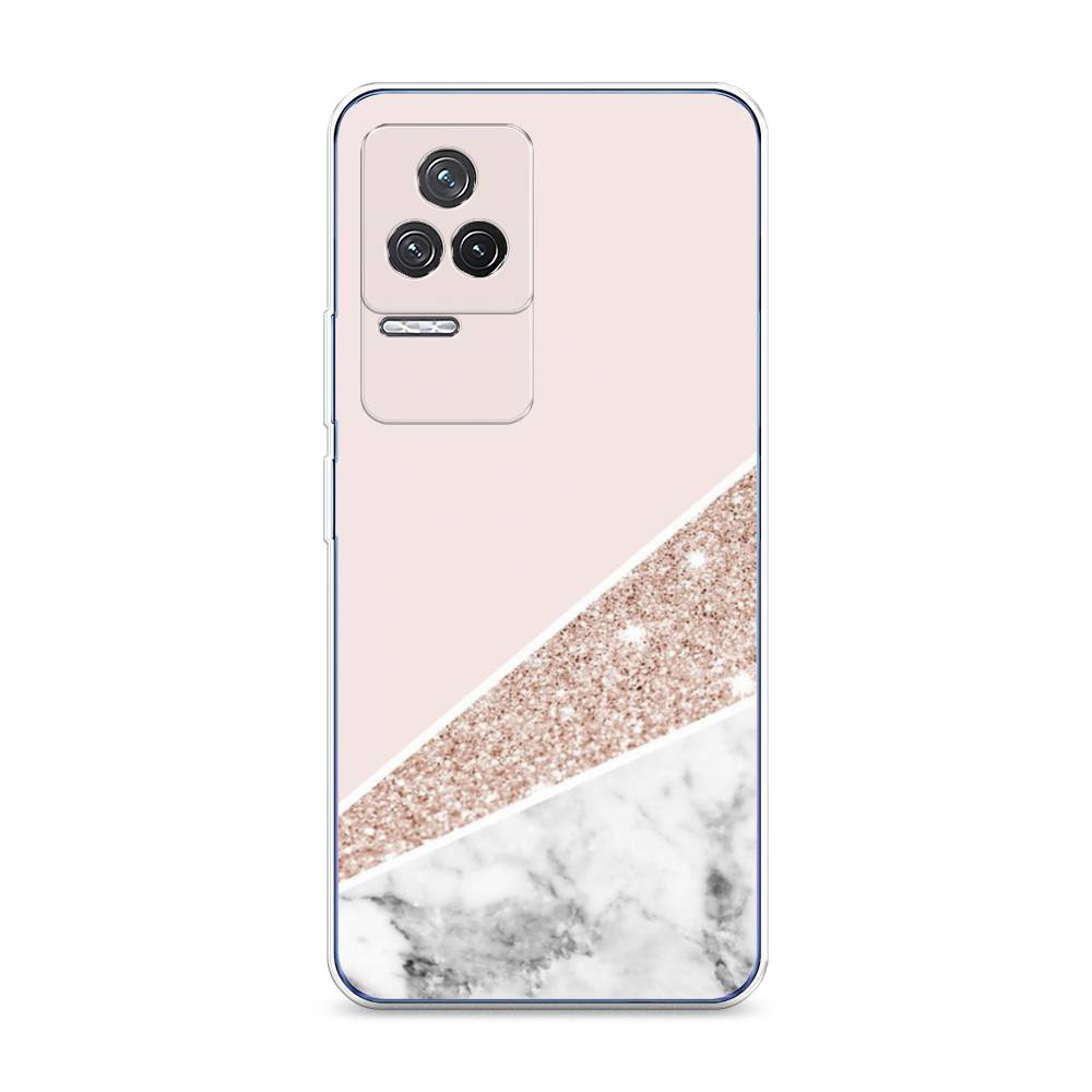 

Чехол на Xiaomi Redmi K50 "Блестящий розовый мрамор", 312250-3