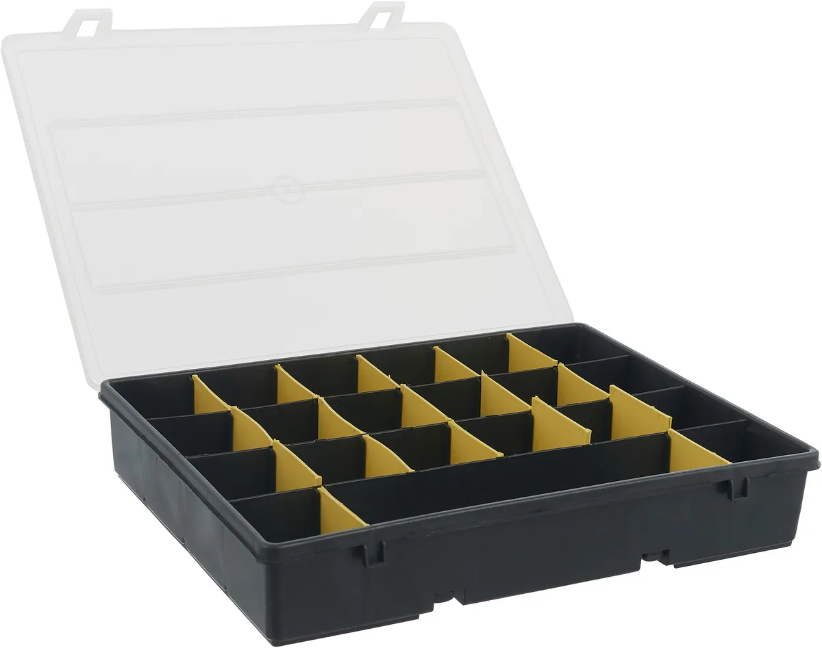 Органайзер для хранения Дельта с переставными перегородками 21 отделения 360х280х70 мм двухсторонний органайзер для крепежа biber