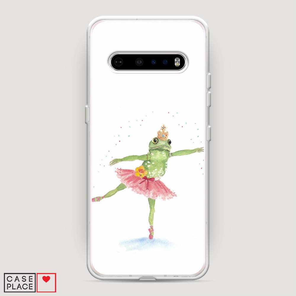 

Чехол на LG V60 "Лягушка-балерина", Зеленый, 84250-4
