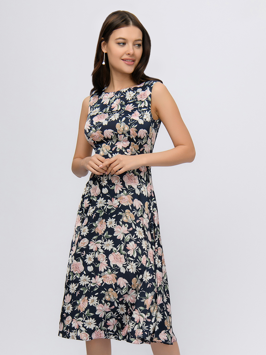 

Платье женское 1001dress 0102953 синее 42 RU, Синий, 0102953