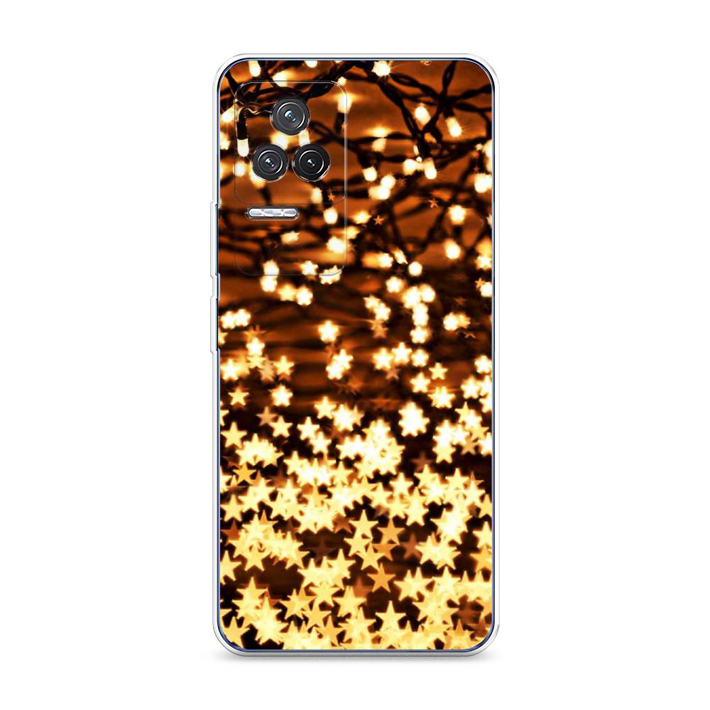 

Чехол на Xiaomi Redmi K50 "Новогодняя гирлянда", Золотистый, 312250-5