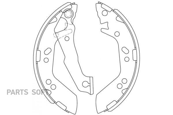 

Тормозные колодки SB Nagamochi барабанные BS22193, BS22193