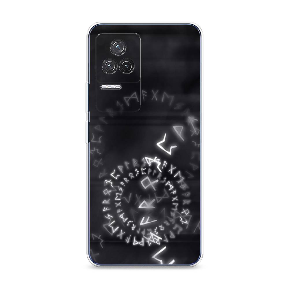 

Чехол на Xiaomi Redmi K50 "Руны", Серый;черный, 312250-3
