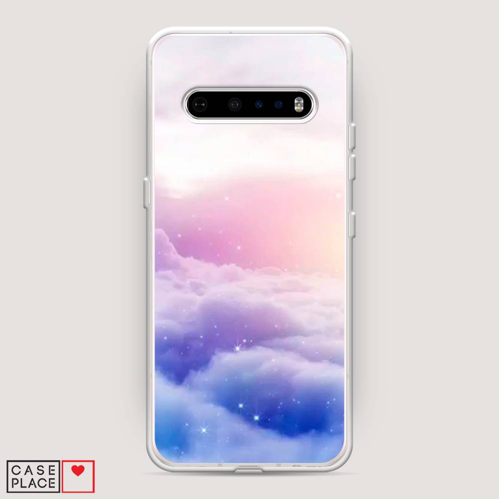 

Чехол на LG V60 "Небеса", Голубой;белый;розовый, 84250-2