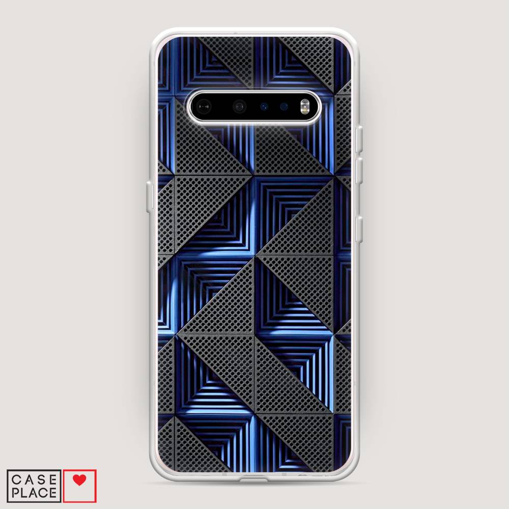 

Чехол на LG V60 "IBM", Серый;синий, 84250-3