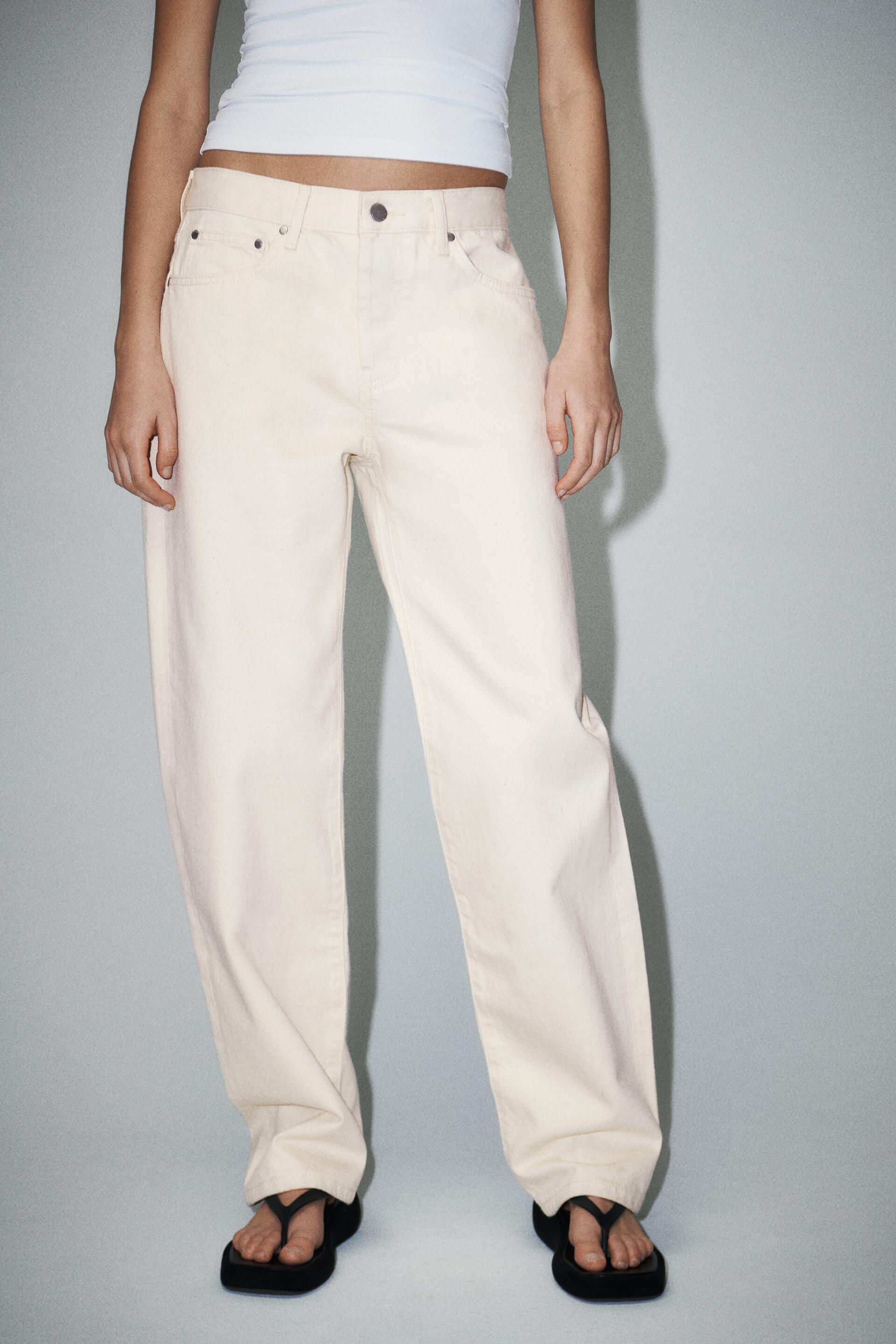

Джинсы женские ZARA 06840054 белые 32 EU (доставка из-за рубежа), 06840054