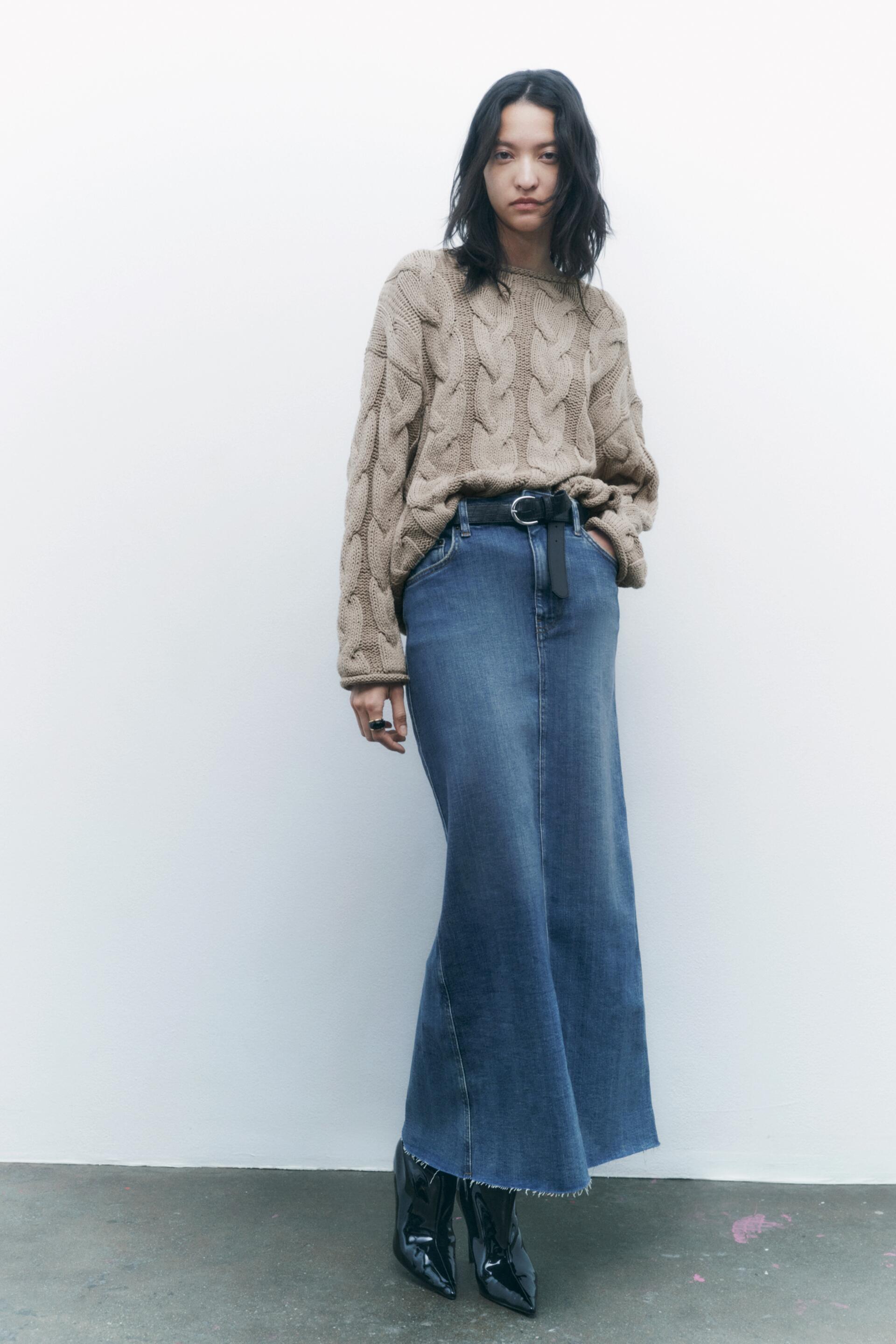 

Юбка женская ZARA 02553063 синяя S (доставка из-за рубежа), Синий, 02553063