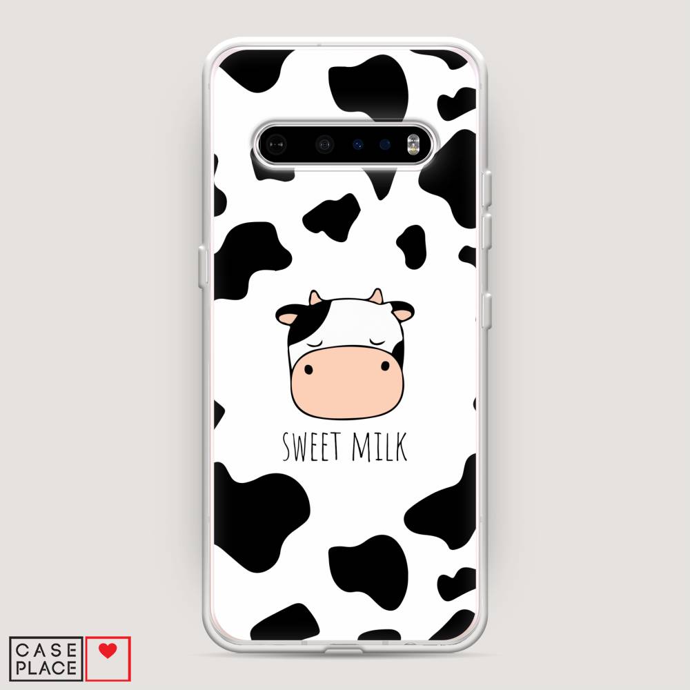 

Чехол на LG V60 "Sweet milk", Розовый;белый;черный, 84250-1