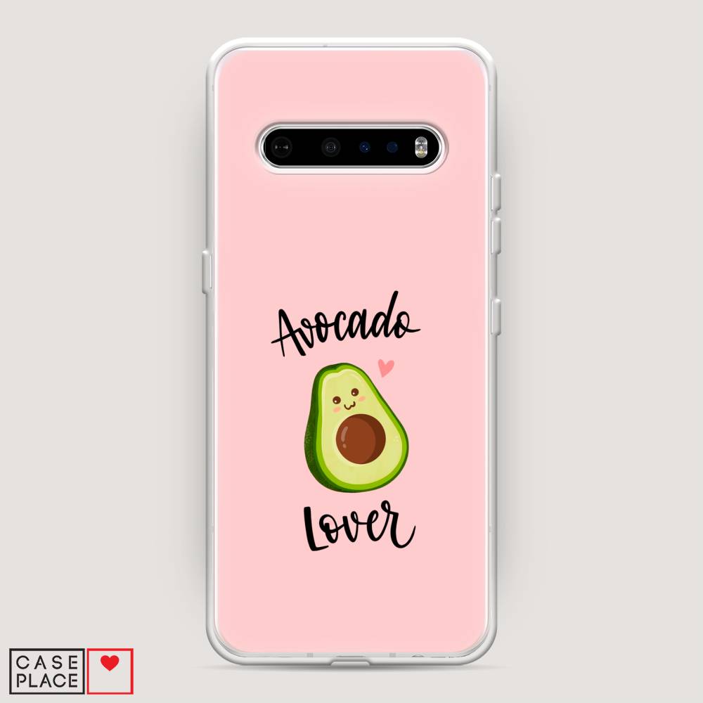 

Чехол на LG V60 "Avocado lover", Розовый;зеленый, 84250-6