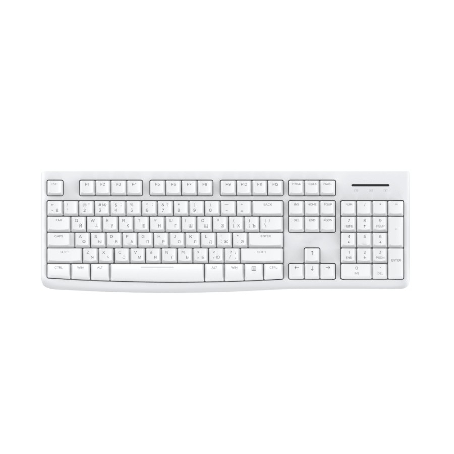 Комплект проводной Dareu MK185 White (белый), клавиатура LK185 (мембранная, 104кл, EN/RU)