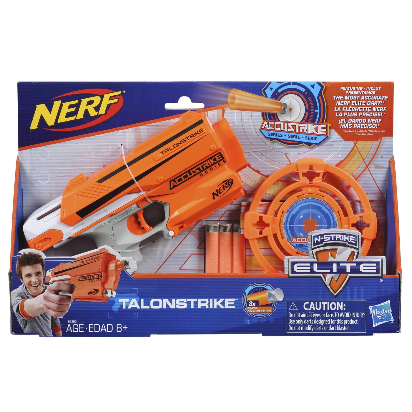 Бластер игрушечный Nerf Элит Аккустрайк Талонстрайк E2285 бластер hasbro nerf элит 2 0 флип 8 f2549