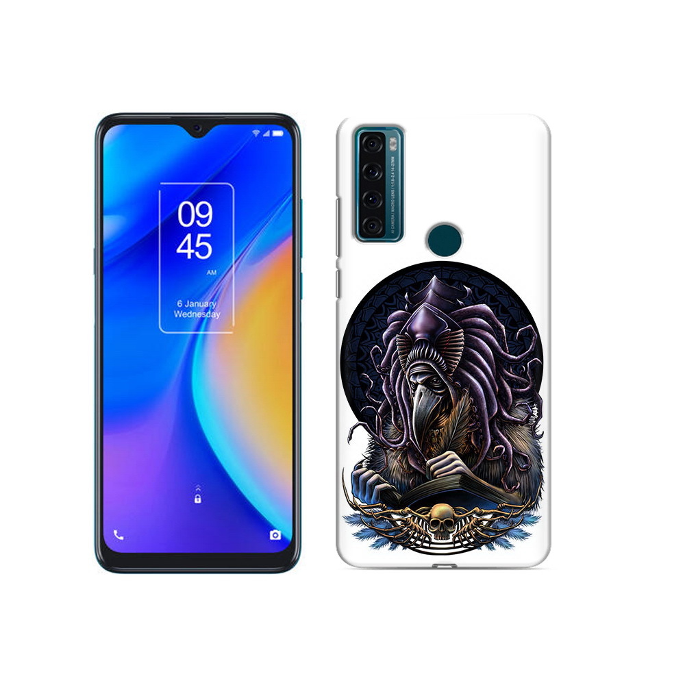 

Чехол MyPads Tocco для TCL 20 SE умный ворон, Прозрачный, Tocco
