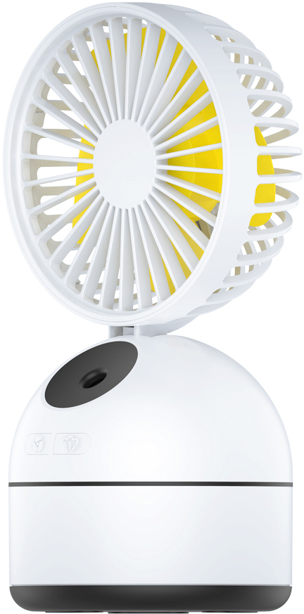 

Аромадиффузор HRS Fresh Wind 2000 мАч White, Арома USB увлажнитель воздуха с вентилятором HRS Fresh Wind со встроенным аккумулятором 2000 мАч (Белый)