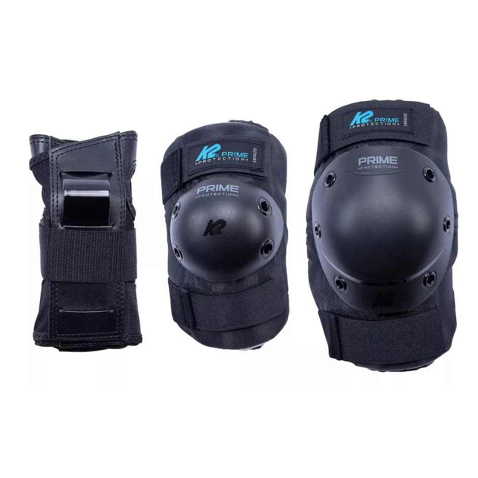 Комплект защиты для катания K2 Skates Prime W Pad Set 30E1414.1.1.M, чёрный, голубой, M