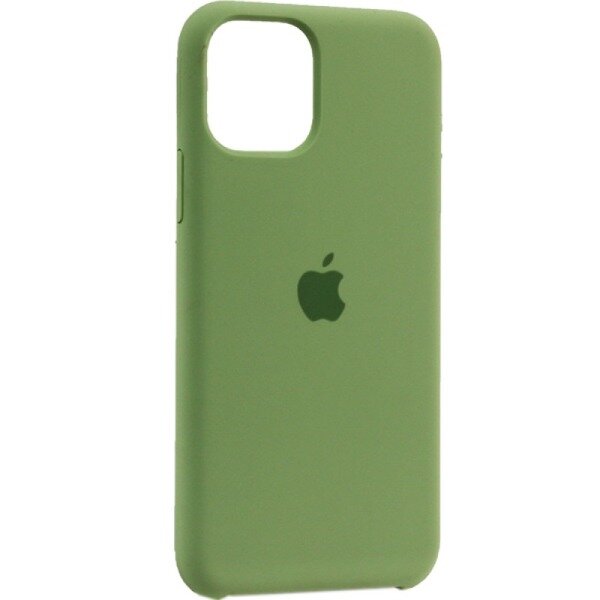 

Чехол для iPhone 11 Silicone закрытый низ болотный, Зеленый