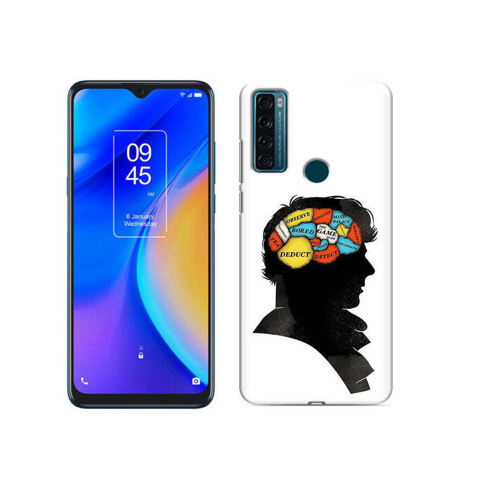 

Чехол MyPads Tocco для TCL 20 SE темный рисунок, Прозрачный, Tocco