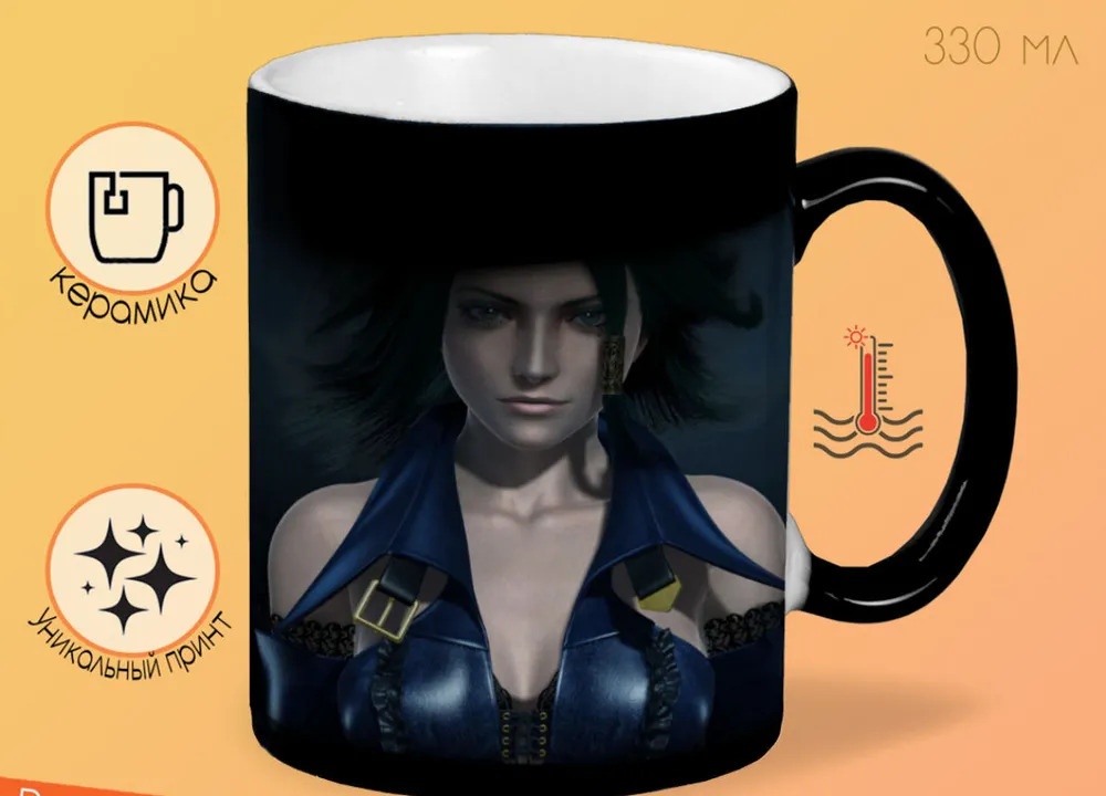

Кружка CoolPodarok bullet witch Девушка в синем платье