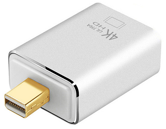 

Адаптер Gsmin B6 Mini DisplayPort - HDMI (4K UHD) White