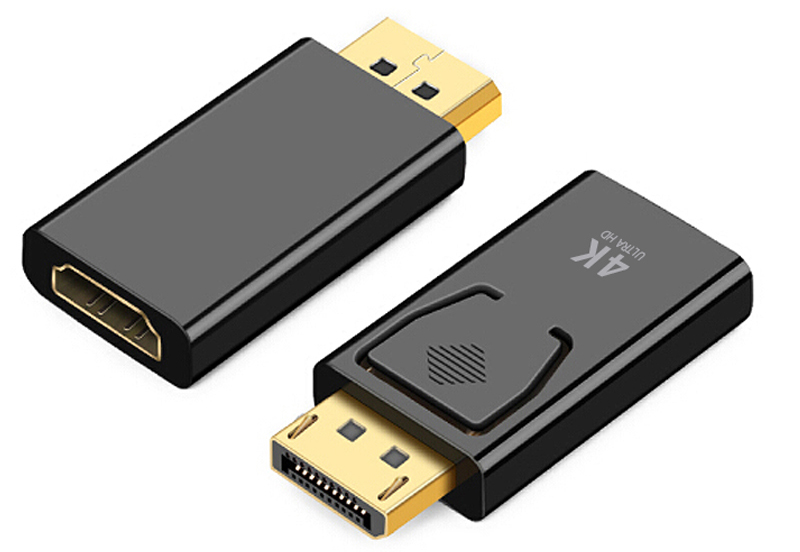 

Адаптер переходник Gsmin B2 DisplayPort (M) - HDMI (F) (4K UHD) Black