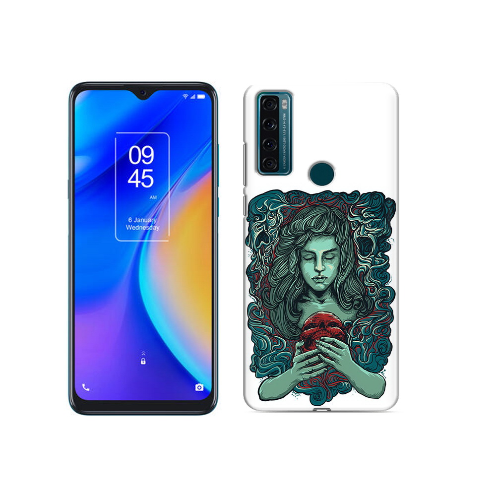

Чехол MyPads Tocco для TCL 20 SE спящая девушка, Прозрачный, Tocco