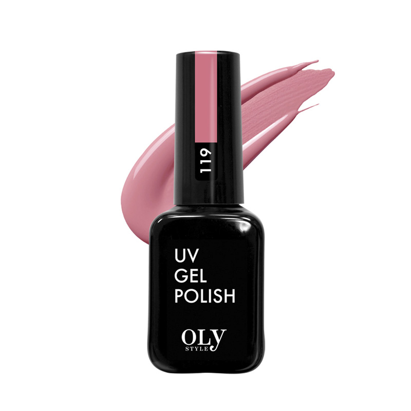 фото Гель-лак для ногтей oly style uv gel polish т.119 розовый пион 10 мл