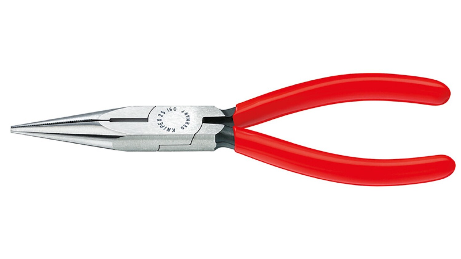 Длинногубцы Knipex с режущими кромками, 140 мм, фосфатированные, обливные ручки KN-2501140