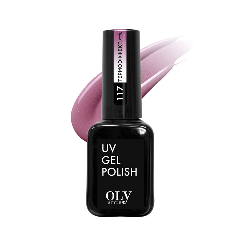 Гель-лак для ногтей Oly Style UV Gel Polish т.117 Термо нюд малина со сливками 10 мл