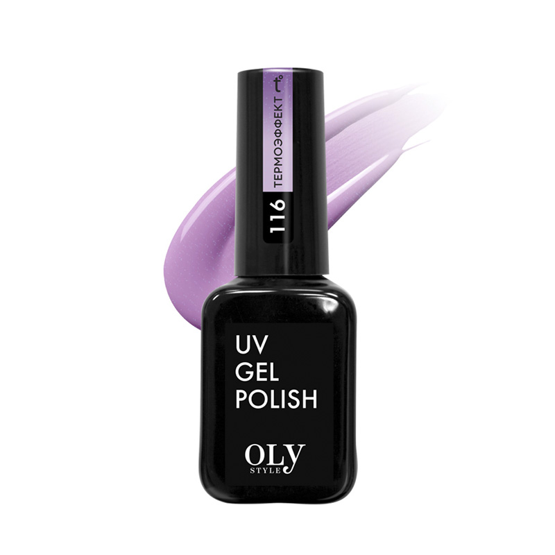 Гель-лак для ногтей Oly Style UV Gel Polish т.116 Термо нюд-светло-сиреневый 10 мл