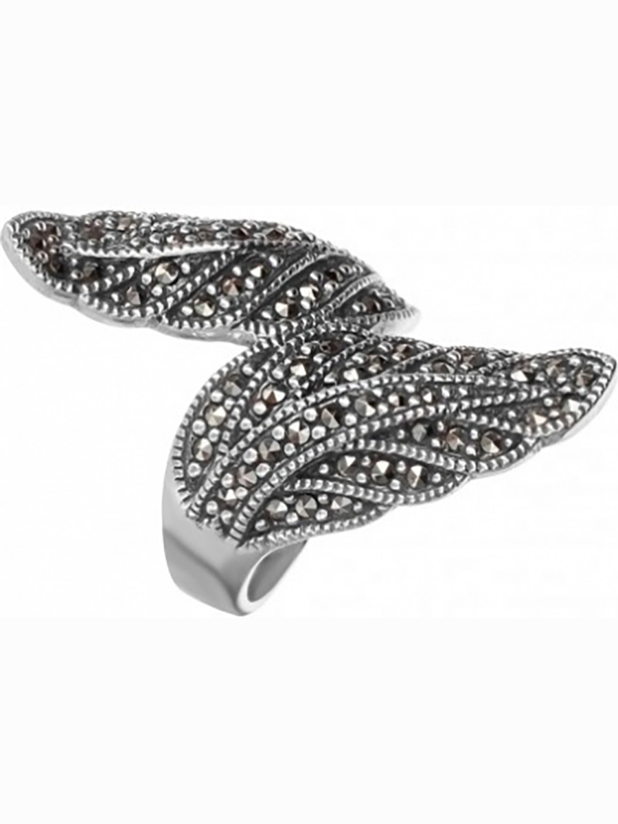 

Кольцо с марказитами из серебра р. 20 Марказит HR441-11357, HR441-11357