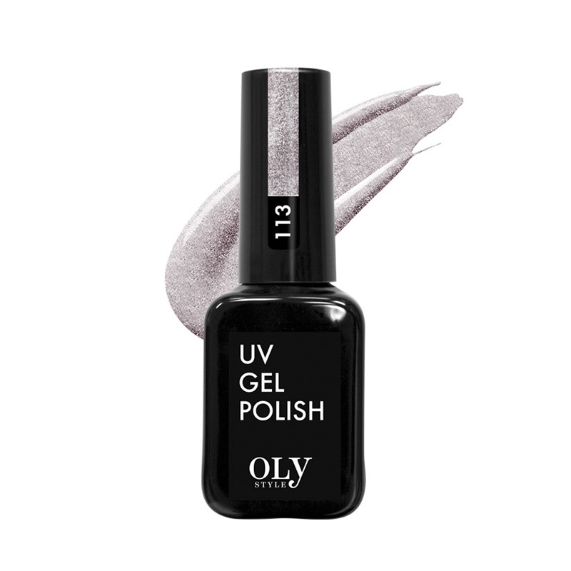 фото Гель-лак для ногтей oly style uv gel polish т.113 карамельный шиммер 10 мл