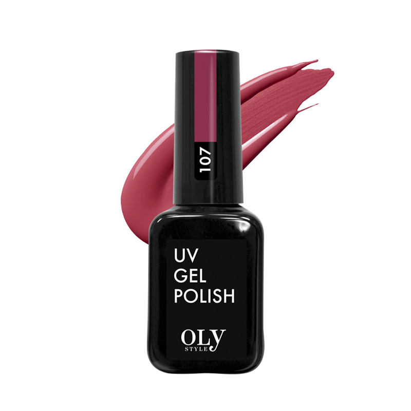 фото Гель-лак для ногтей oly style uv gel polish т.107 гренадин 10 мл