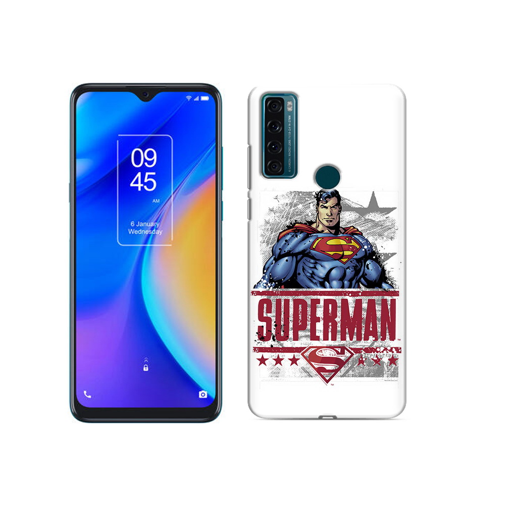 

Чехол MyPads Tocco для TCL 20 SE рисунок супермен, Прозрачный, Tocco