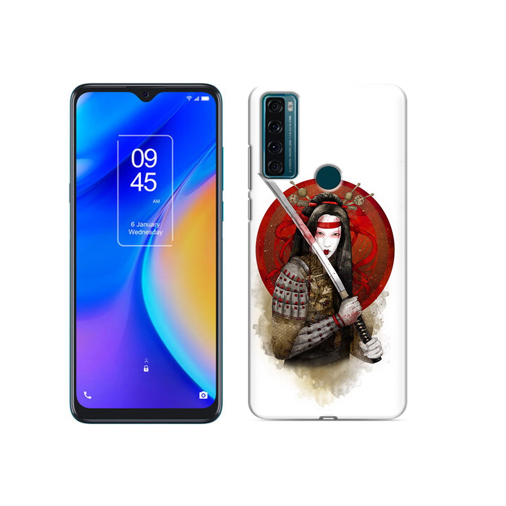

Чехол MyPads Tocco для TCL 20 SE рисованная девушка с катаной, Прозрачный, Tocco