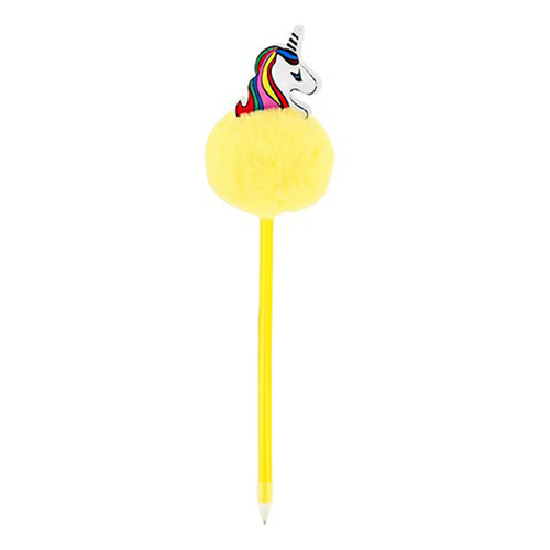 Шариковая ручка Fun Pom Pom Unicorn yellow