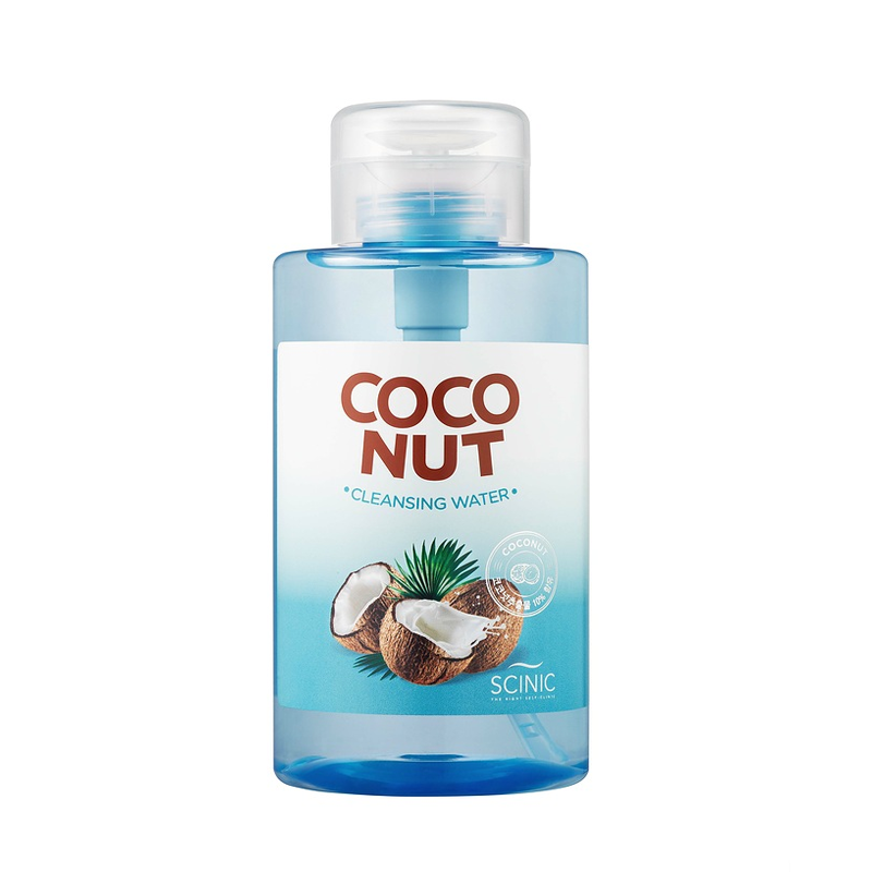 фото Вода для лица с экстрактом кокоса, очищающая scinic coconut cleansing water 500 мл