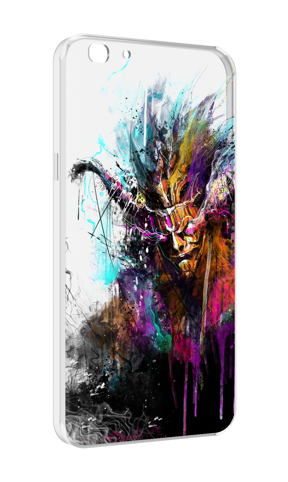

Чехол MyPads яркий дьявол для Oppo A77/F3 (2017 год), Прозрачный, Tocco