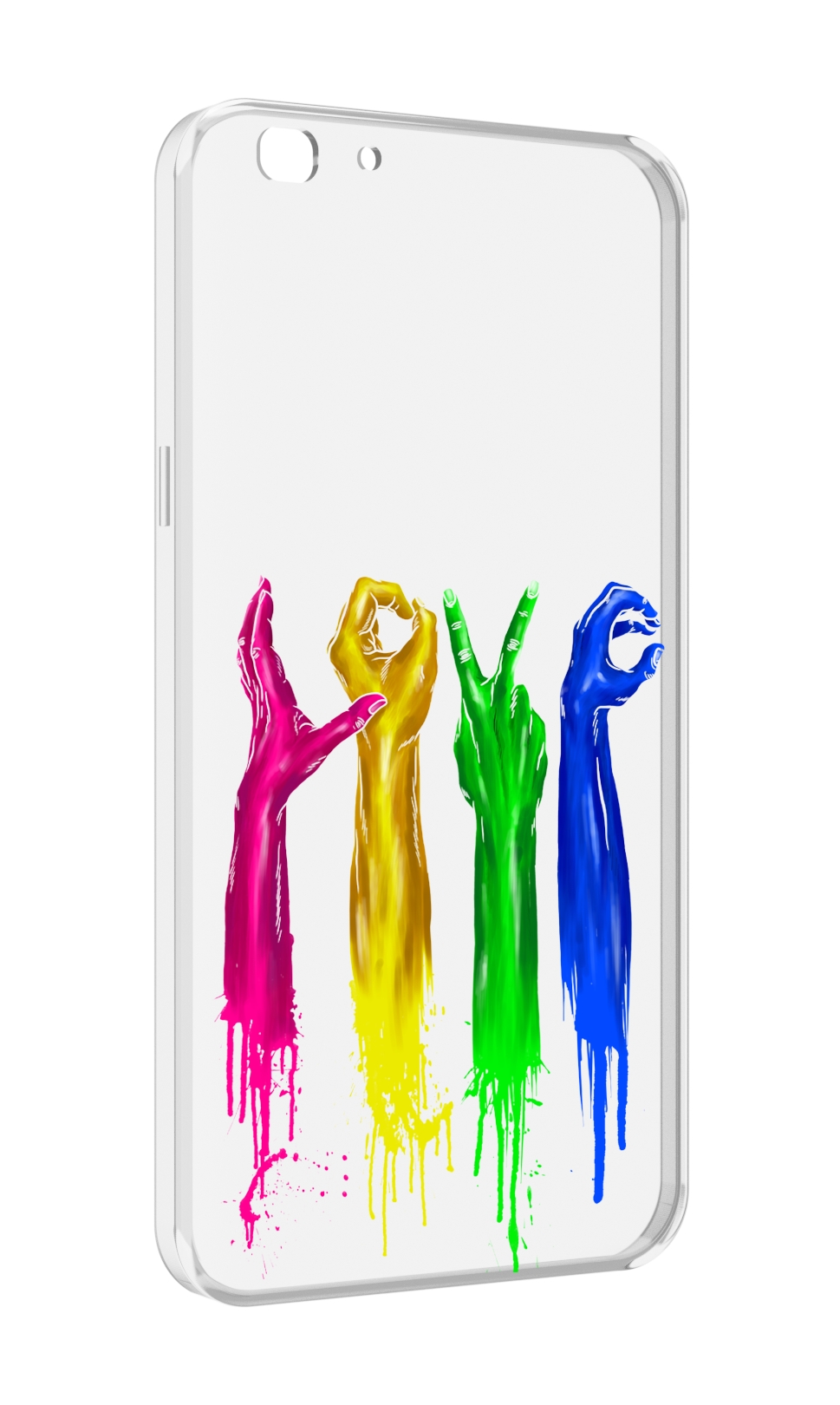 

Чехол MyPads яркие руки love для Oppo A77/F3 (2017 год), Прозрачный, Tocco