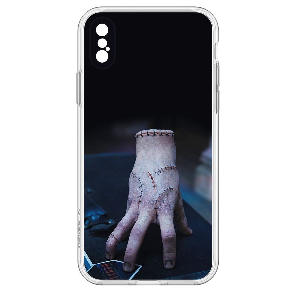

Чехол-накладка Уэнсдей Аддамс - Вещь для iPhone X, Прозрачный