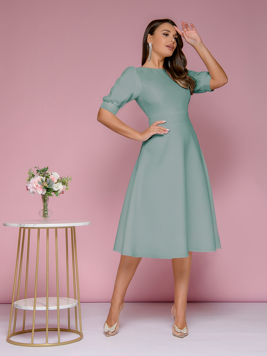 

Платье женское 1001dress 0202654 бирюзовое 50 RU, Зеленый, 0202654