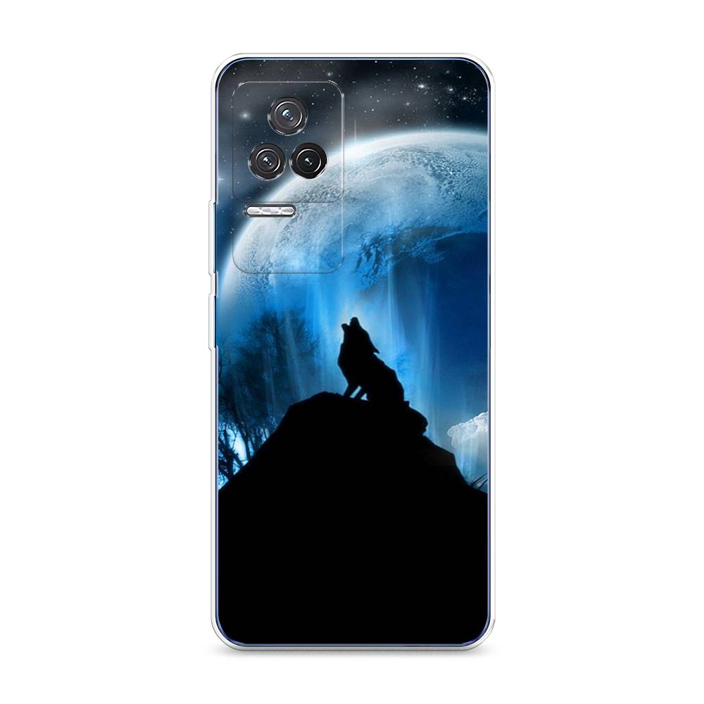 

Чехол на Xiaomi Redmi K50 "Волк 2", Синий;черный;белый, 312250-1