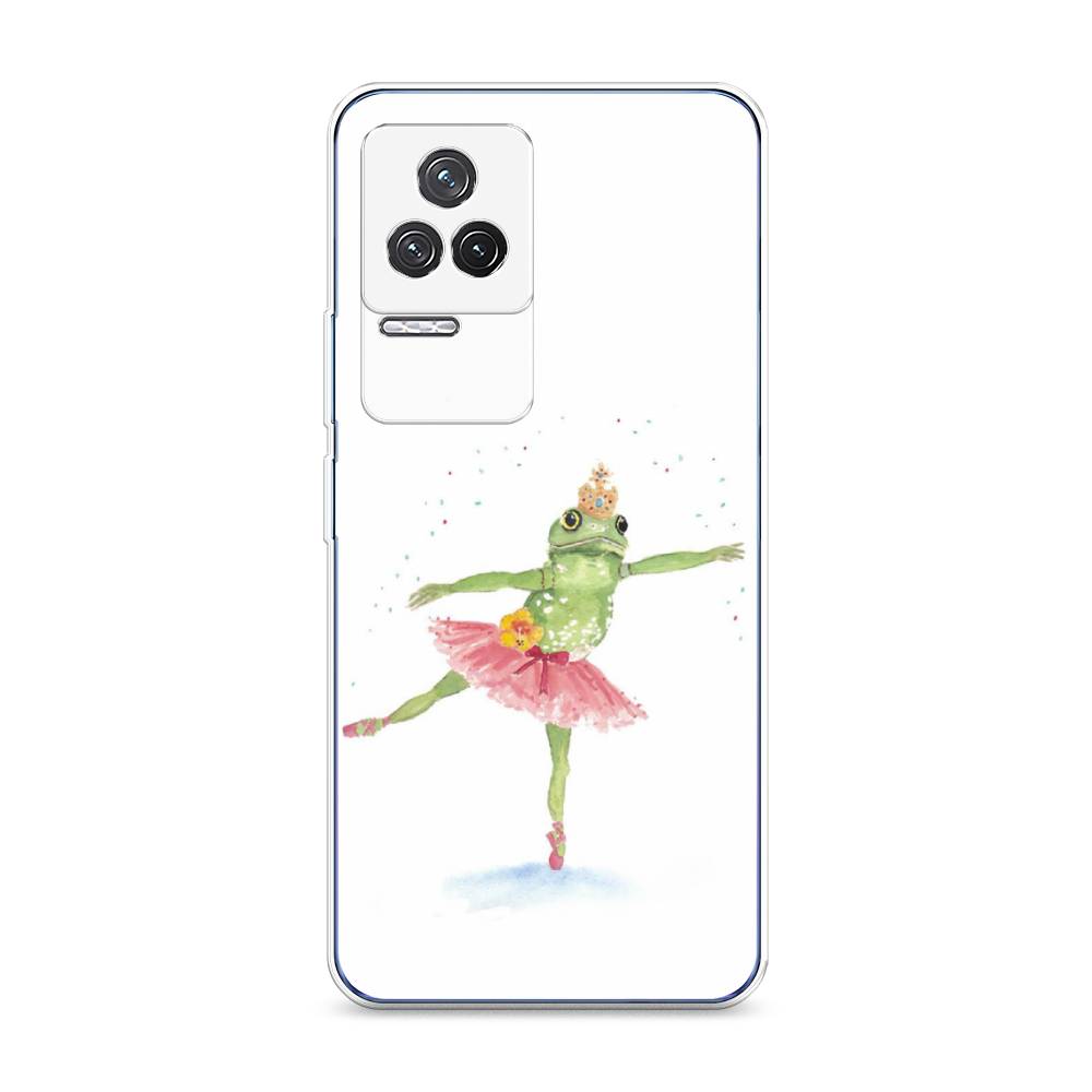 

Чехол на Xiaomi Redmi K50 "Лягушка-балерина", Зеленый, 312250-4