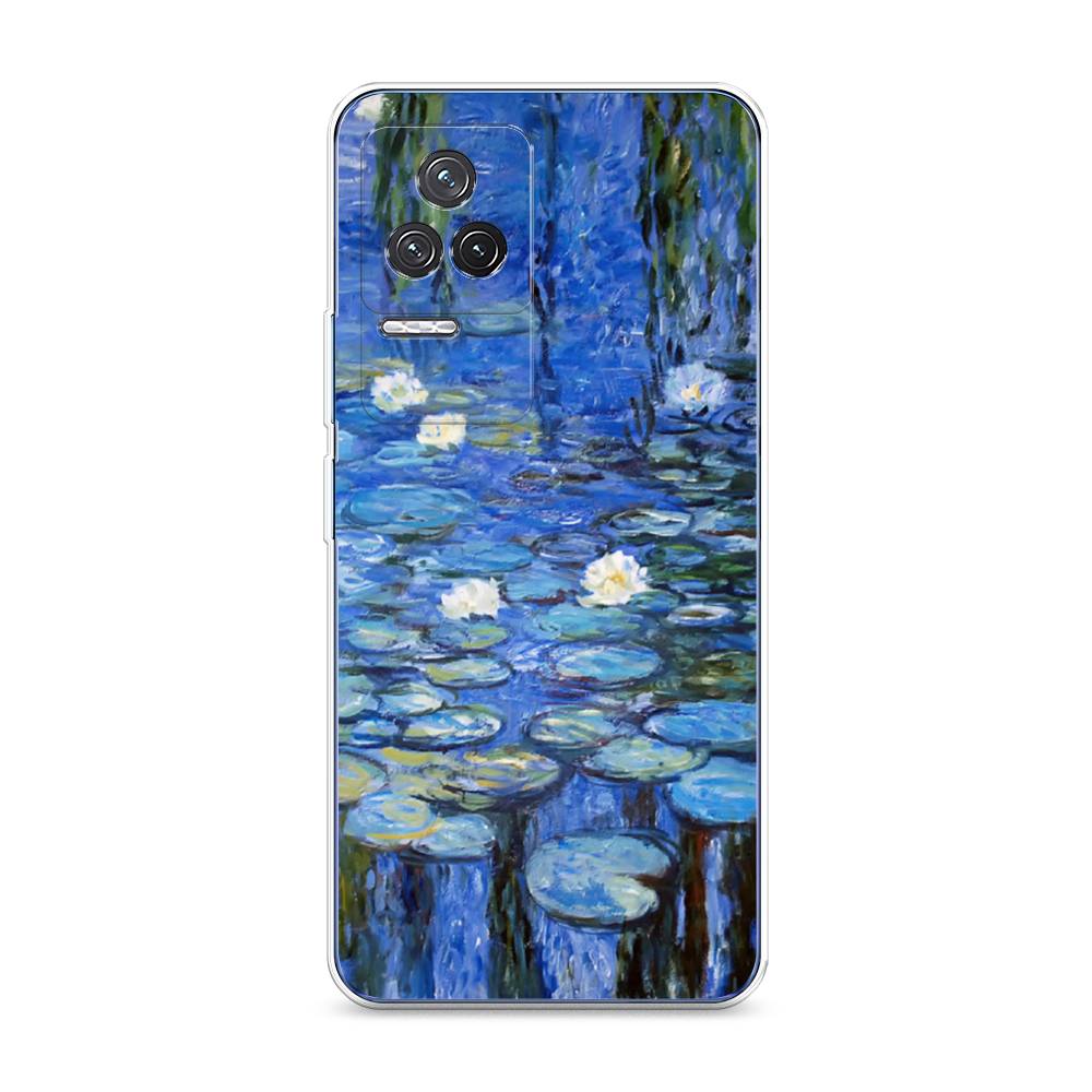 

Чехол на Xiaomi Redmi K50 "Нарисованный пруд", Синий;зеленый, 312250-4