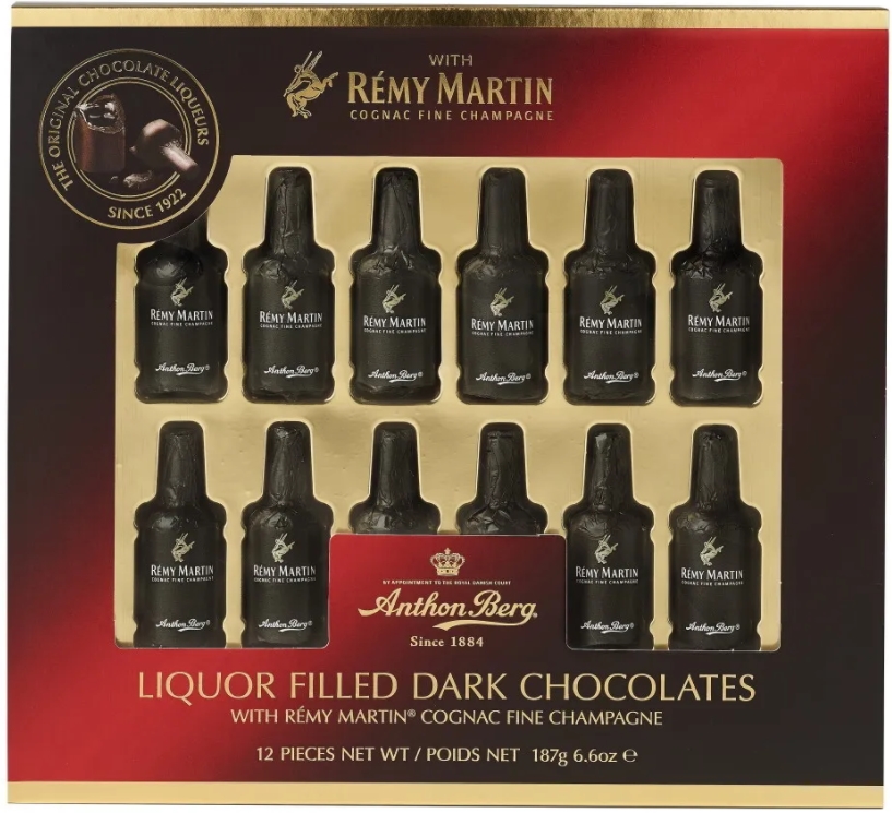 

Конфеты шоколадные Anthon Berg с начинкой из коньяка Remy Martin 187 г