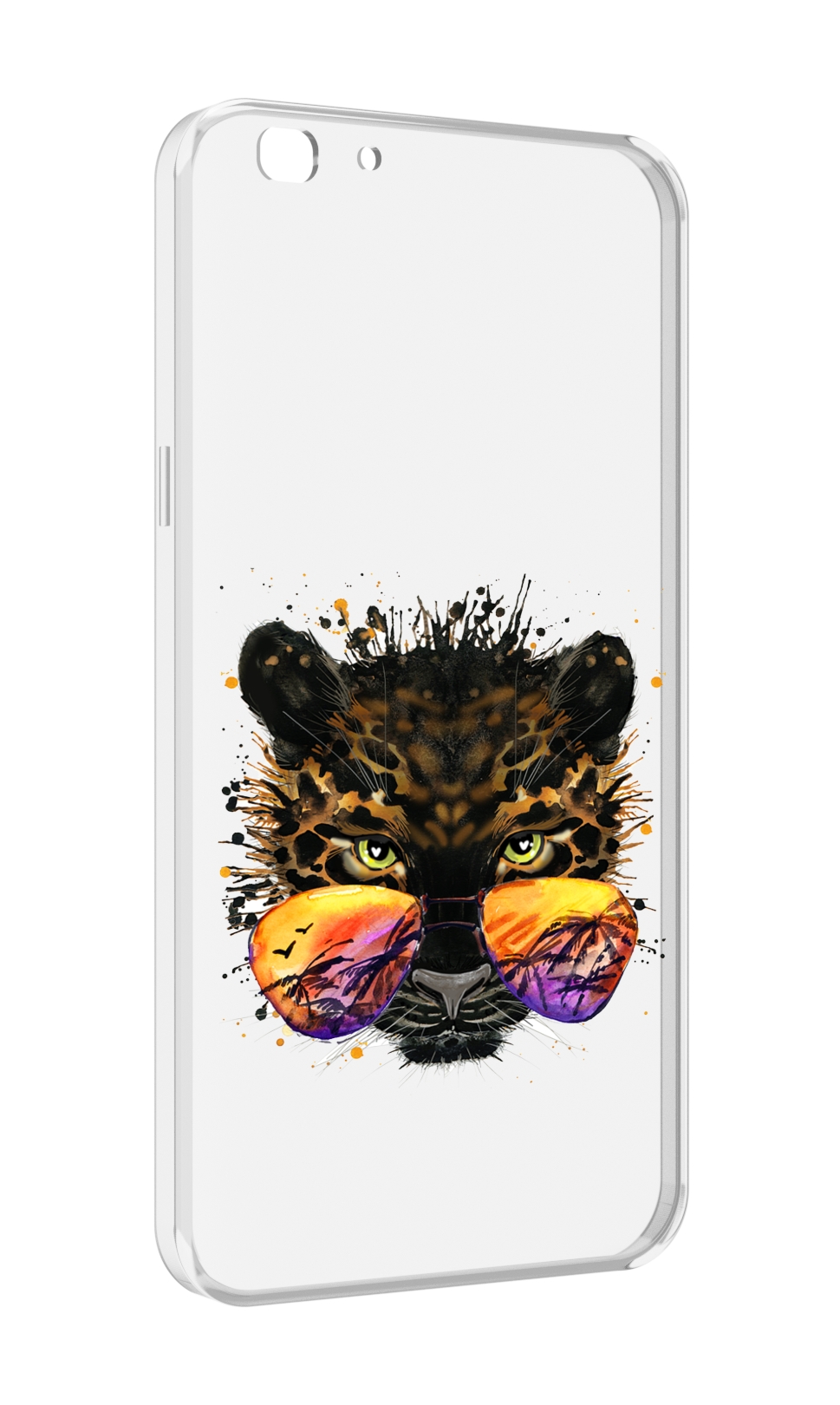 

Чехол MyPads тропический леопард для Oppo A77/F3 (2017 год), Прозрачный, Tocco