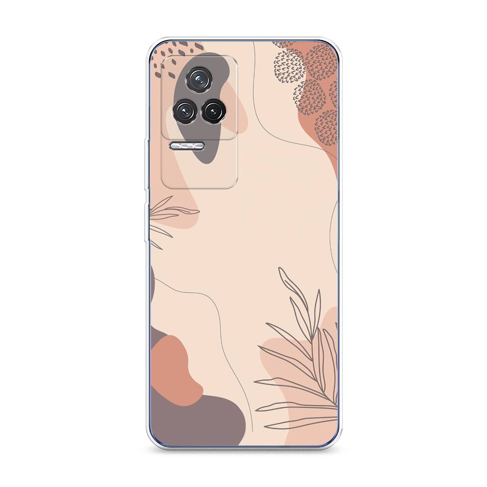 

Чехол на Xiaomi Redmi K50 "Нюдовые тона", Коричневый;серый, 312250-4